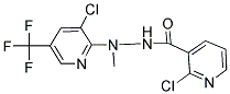 (2-CHLORO(3-PYRIDYL))-N-((3-CHLORO-5-(TRIFLUOROMETHYL)(2-PYRIDYL))METHYLAMINO)FORMAMIDE 结构式