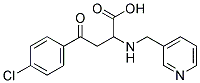 4-(4-CHLOROPHENYL)-4-OXO-2-((3-PYRIDYLMETHYL)AMINO)BUTANOIC ACID 结构式