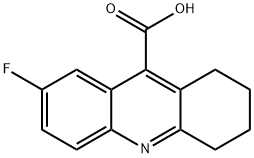 7-氟-1,2,3,4-四氢吖啶-9-羧酸 结构式