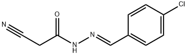 N'-[(4-CHLOROPHENYL)METHYLENE]-2-CYANOACETOHYDRAZIDE 结构式