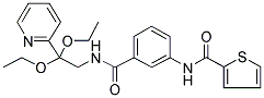 N-[2,2-Diethoxy-2-(pyridin-2-yl)ethyl]-3-[(thiophen-2-yl)carbonylamino]benzamide 结构式