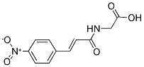 [[(2E)-3-(4-NITROPHENYL)PROP-2-ENOYL]AMINO]ACETIC ACID 结构式