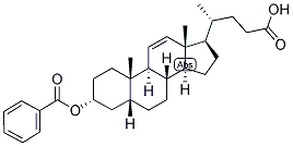 11,(5-BETA)-CHOLENIC ACID-3-ALPHA-OL BENZOATE 结构式