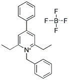 1-BENZYL-2,6-DIETHYL-4-PHENYLPYRIDINIUM TETRAFLUOROBORATE 结构式