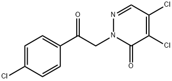 4,5-DICHLORO-2-[2-(4-CHLOROPHENYL)-2-OXOETHYL]-3(2H)-PYRIDAZINONE 结构式