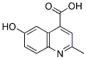 6-HYDROXY-2-METHYLQUINOLINE-4-CARBOXYLIC ACID 结构式