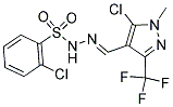 N'1-([5-CHLORO-1-METHYL-3-(TRIFLUOROMETHYL)-1H-4-PYRAZOLYL]METHYLENE)-2-CHLORO-1-BENZENESULFONOHYDRAZIDE 结构式