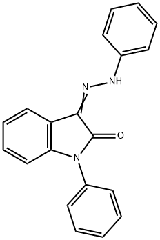 1-PHENYL-1H-INDOLE-2,3-DIONE 3-(N-PHENYLHYDRAZONE) 结构式