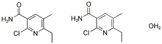 2-CHLORO-6-ETHYL-5-METHYLNICOTINAMIDE HEMIHYDRATE 结构式