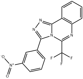 3-(3-NITROPHENYL)-5-(TRIFLUOROMETHYL)[1,2,4]TRIAZOLO[4,3-C]QUINAZOLINE 结构式