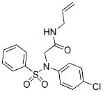 N-ALLYL-2-[4-CHLORO(PHENYLSULFONYL)ANILINO]ACETAMIDE 结构式