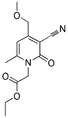 ETHYL [3-CYANO-4-(METHOXYMETHYL)-6-METHYL-2-OXOPYRIDIN-1(2H)-YL]ACETATE 结构式