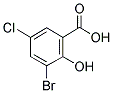 3-Bromo-5-chloro salicylic acid 结构式