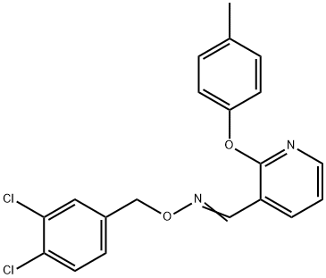 2-(4-METHYLPHENOXY)NICOTINALDEHYDE O-(3,4-DICHLOROBENZYL)OXIME 结构式