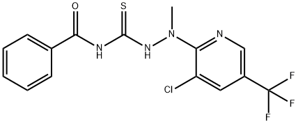 N-((2-[3-CHLORO-5-(TRIFLUOROMETHYL)-2-PYRIDINYL]-2-METHYLHYDRAZINO)CARBOTHIOYL)BENZENECARBOXAMIDE 结构式