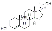4-Pregnen-3-alpha, 20-alpha-diol 结构式