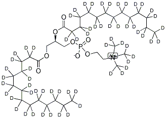 1,2-DIMYRISTOYL-D54-SN-GLYCERO-3-PHOSPHOCHOLINE-N,N,N-TRIMETHYL-D9 结构式