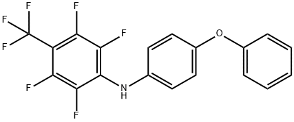 (4-PHENOXYPHENYL)(2,3,5,6-TETRAFLUORO-4-(TRIFLUOROMETHYL)PHENYL)AMINE 结构式