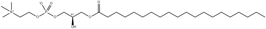 1-ARACHIDOYL-2-HYDROXY-SN-GLYCERO-3-PHOSPHOCHOLINE 结构式