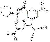 2-[2,4,7-TRINITRO-5-(PIPERIDINOCARBONYL)-9H-FLUOREN-9-YLIDEN]MALONONITRILE 结构式