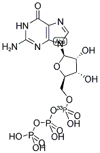 GUANOSINE 5'-TRIPHOSPHATE, [ALPHA-33P]- 结构式