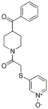 3-([2-(4-BENZOYLPIPERIDINO)-2-OXOETHYL]THIO)PYRIDINIUM-1-OLATE 结构式