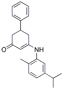 3-((2-METHYL-5-(ISOPROPYL)PHENYL)AMINO)-5-PHENYLCYCLOHEX-2-EN-1-ONE 结构式