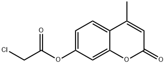 (4-甲基-2-氧代-苯并吡喃-7-基)2-氯乙烷羧酸酯 结构式