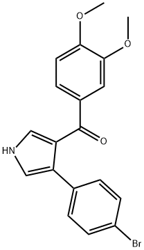 [4-(4-BROMOPHENYL)-1H-PYRROL-3-YL](3,4-DIMETHOXYPHENYL)METHANONE 结构式