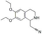 6,7-DIETHOXY-1,2,3,4-TETRAHYDRO-1-ISOQUINOLINE ACETONITRILE 结构式