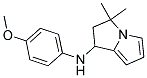 2,3-DIHYDRO-3,3-DIMETHYL-N-(4-METHOXYPHENYL)-(1H)-PYRROLIZINAMINE 结构式