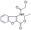ETHYL 3-[(CHLOROACETYL)AMINO]-1-BENZOFURAN-2-CARBOXYLATE 结构式