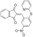 2-((5-NITRO-2-(2-PYRIDYLTHIO)PHENYL)METHYLENE)INDANE-1,3-DIONE 结构式