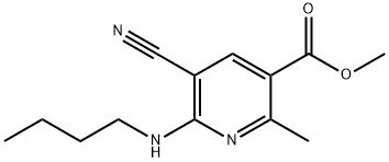 Methyl 6-(butylamino)-5-cyano-2-methylnicotinate 结构式