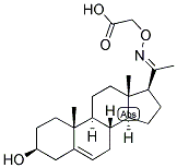 5-PREGNEN-3-BETA-OL-20-ONE 20-O-CARBOXYMETHYLOXIME 结构式
