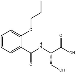 3-HYDROXY-2-(2-PROPOXY-BENZOYLAMINO)-PROPIONIC ACID 结构式