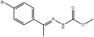 METHYL 2-[1-(4-BROMOPHENYL)ETHYLIDENE]-1-HYDRAZINECARBOXYLATE 结构式