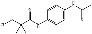 N-[4-(ACETYLAMINO)PHENYL]-3-CHLORO-2,2-DIMETHYLPROPANAMIDE 结构式