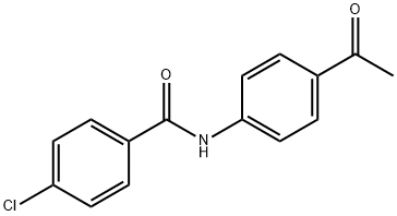 N-(4-乙酰基苯基)-4-氯苯甲酰胺 结构式