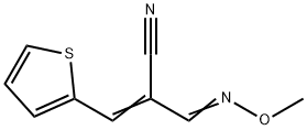 2-[(METHOXYIMINO)METHYL]-3-(2-THIENYL)ACRYLONITRILE 结构式
