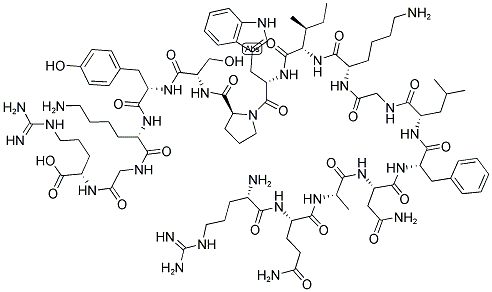Arg-Gln-Ala-Asn-Phe-Leu-Gly-Lys-Ile-Trp-Pro-Ser-Tyr-Lys-Gly-Arg 结构式