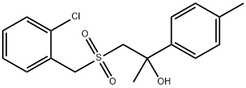 1-[(2-CHLOROBENZYL)SULFONYL]-2-(4-METHYLPHENYL)-2-PROPANOL 结构式