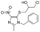 1-((1-BENZYL-4-NITRO-2-METHYL-1H-IMIDAZOL-5-YL)SULFANYL)-3-CHLORO-2-PROPANOL 结构式