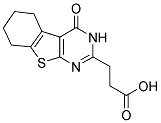 3-(4-OXO-3,4,5,6,7,8-HEXAHYDRO-BENZO[4,5]THIENO[2,3-D]PYRIMIDIN-2-YL)-PROPIONIC ACID 结构式