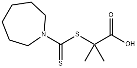 2-(AZEPANE-1-CARBOTHIOYLSULFANYL)-2-METHYL-PROPIONIC ACID 结构式