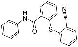 2-[(2-CYANOPHENYL)SULFANYL]-N-PHENYLBENZENECARBOXAMIDE 结构式