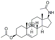 5-ANDROSTEN-17-BETA-ACETAMIDO-3-BETA-OL ACETATE 结构式