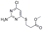 METHYL 3-[(2-AMINO-6-CHLORO-4-PYRIMIDINYL)SULFANYL]PROPANOATE 结构式