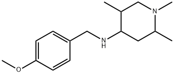 (4-METHOXY-BENZYL)-(1,2,5-TRIMETHYL-PIPERIDIN-4-YL)-AMINE 结构式