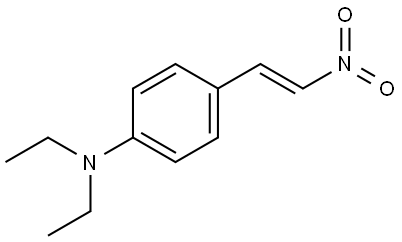 苯,1-二乙基氨基-4-(2-硝基乙烯基)- 结构式